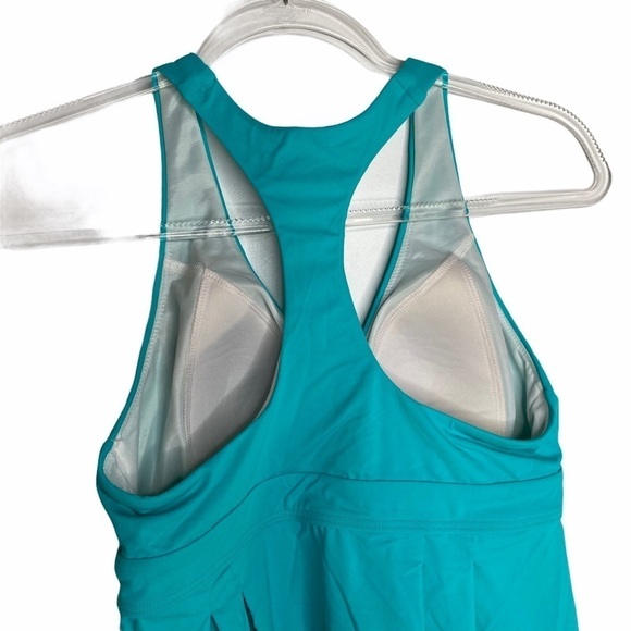 NWT Lands End aqua racerback Tankini top - Picture 9 of 11